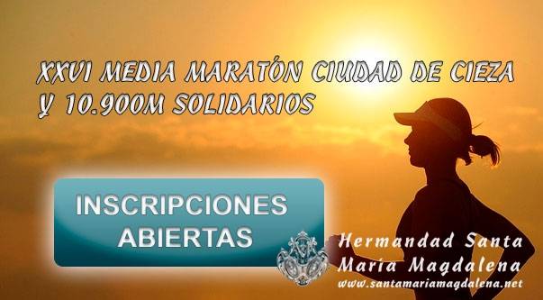 Abierto el plazo de inscripción para la XXVI Media Maratón