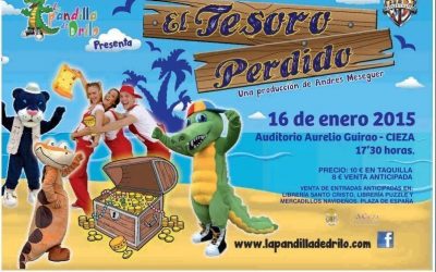 El tesoro perdido a cargo del grupo Pandilla Drilo, este viernes día 16